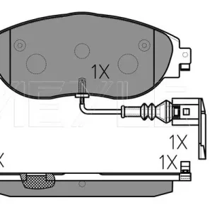 KLOCKI HAM. VW P. SHARAN 10-/ALHAMBRA 10-/GOLF VII/OCTAVIA 12- Z CZUJNIKIEM Zniżka
