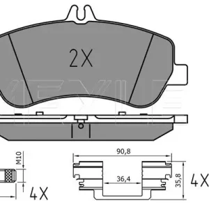 Rabat KLOCKI HAM. DB P. X204 GLK 4-MATIC 08-16
