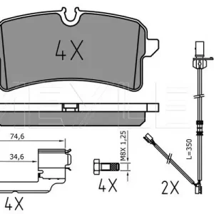 Tylko do końca tygodnia KLOCKI HAM. PORSCHE T. MACAN 2,0-3,6 14-