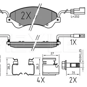 Szybka dostawa KLOCKI HAM. FORD P. TRANSIT 2,2/2,4 06- (260/2