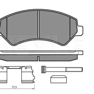 KLOCKI HAM. FIAT P. DUCATO 06- ŁADOWNOŚĆ 1600KG Szybka wysyłka