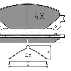 Tylko do końca tygodnia KLOCKI HAM. TOYOTA P. RAV 4 2,0-2,5 12-