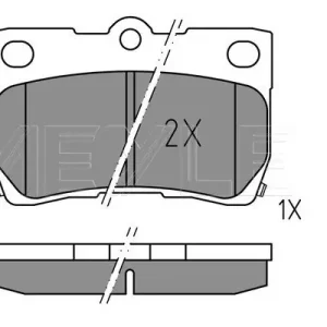 Ostatnie sztuki KLOCKI HAM. LEXUS T. GS/IS 05-