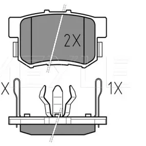 KLOCKI HAM. HONDA T. CRV 02-06 Z CZUJNIKIEM Tylko dziś