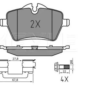 KLOCKI HAM. MINI P. ONE/COOPER 03-16 Ograniczona ilość