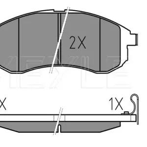 Do wyczerpania zapasów KLOCKI HAM. MITSUBISHI P. L200 96-07 Z CZUJNIKIEM AKUSTYCZNYM ZUŻYCIA