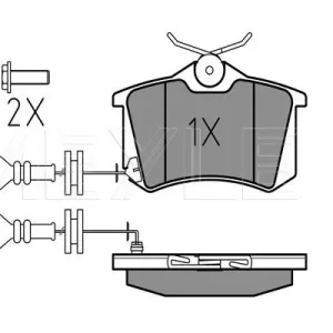 Wysoka jakość KLOCKI HAM. VW T. POLO/IBIZA/CORDOBA 01-09/FABIA 99-08 Z CZUJNIKIEM