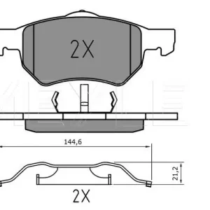 Wysoka jakość KLOCKI HAM. DODGE P. CARAVAN 3,3/3,8 01-06