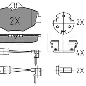 KLOCKI HAM. DB P. W211 02- Z CZUJNIKIEM Popularny