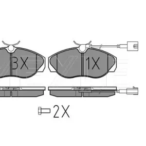 KLOCKI HAM. FIAT P. DUCATO 00- Z CZUJNIKIEM Tani