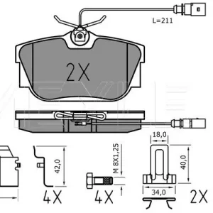 Wysoka jakość KLOCKI HAM. VW T. SHARAN/GALAXY 00-/T4 16 97-