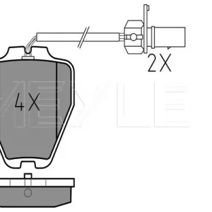 Bestseller KLOCKI HAM. VW P. A6 (8SZT) Z CZUJNIKIEM