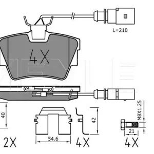 Zamów teraz KLOCKI HAM. VW T. T4 09/90-97 Z CZUJNIKAMI