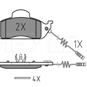 Zamów teraz KLOCKI HAM. DB P. W163 ML Z CZUJNIKIEM