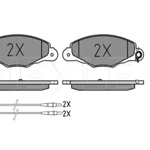 KLOCKI HAM. CITROEN P. XANTIA 98- Z CZUJNIKIEM Szybka wysyłka