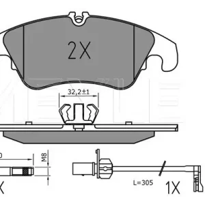 KLOCKI HAM. AUDI P. A6/A7/Q5 1,8-4,0 10-18 Nowy