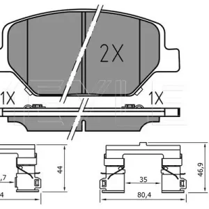 KLOCKI HAM. OPEL P. INSIGNIA 1,5-2,0 17- Premium