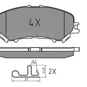 Rabat KLOCKI HAM. NISSAN P. QASHQAI/X-TRAIL 1,5-1,6 DCI 13-