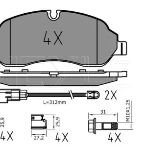 KLOCKI HAM. FORD P. TRANSIT 2,0/2,2 TDCI 13- Promocja