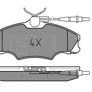KLOCKI HAM. PEUGEOT P. 406 95-04 Z CZUJNIKIEM Tani